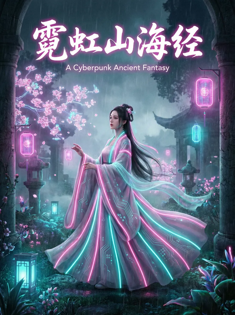 绿巨人聚合藏宝阁 古风奇缘短剧 - 霓虹山海经海报